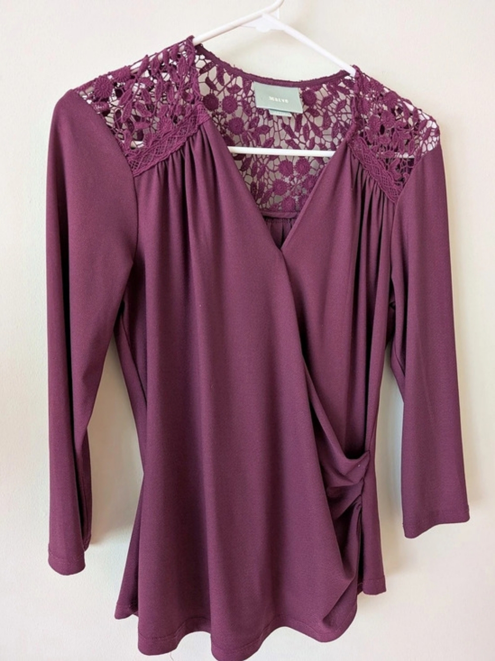 Anthropology Maeve Lace Wrap Blouse Like New